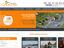 Tablet Screenshot of couturier-permis.com